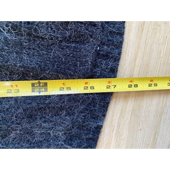 ALL SAINTS wool, alpaca cardigan with leather sleeves. - Picture 5 of 8